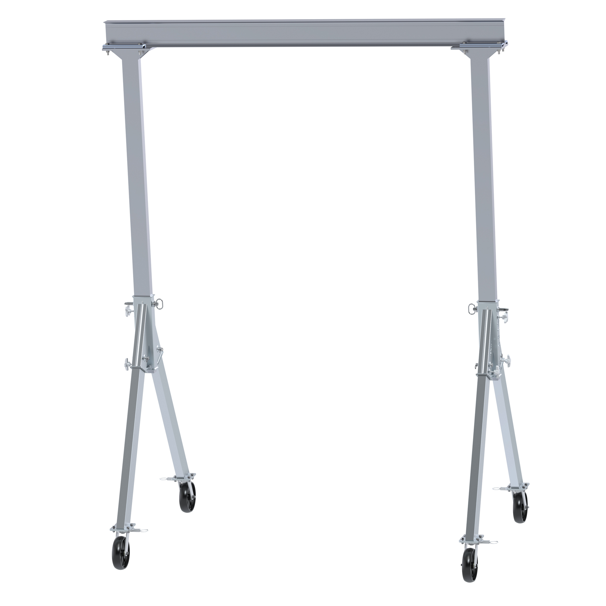 Vestil Aluminum Fixed Gantry Crane - 2000-Lb. Capacity, Nylon Locking Casters, Model# FHA-2-8-10
